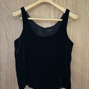 J. Crew Black Velvet Camisole Top